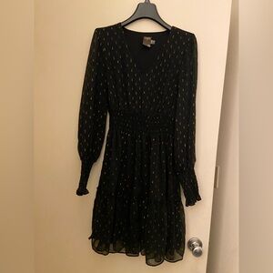 Target Black Dress with Gold Details